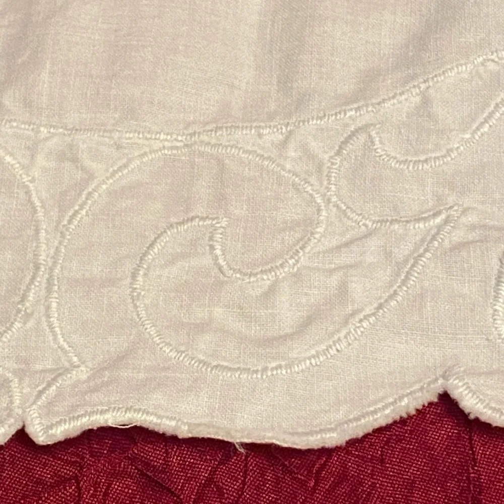 Vintage Early 1900s Embroidered Belgian Dresser Mat with Dragon and Flowers